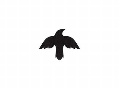 Raven mark (unused) for sale! bas baspixels black brand design brand designer crow icon designer identity identity designer logo logo designer mark raven symbol