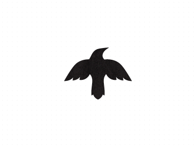 Raven mark (unused) for sale! bas baspixels black brand design brand designer crow icon designer identity identity designer logo logo designer mark raven symbol