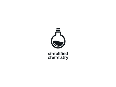 Simplified Chemistry (Wip) bas baspixels black brand design brand designer chemical chemistry icon designer identity identity designer light bulb logo designer simple simplified symbol