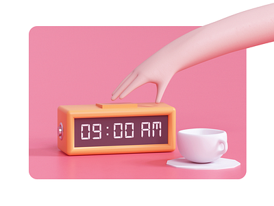 Monday Morning alarm hand illustration life monday morning motivation school work