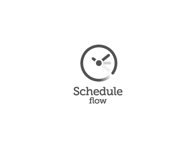 Schedule Flow bas baspixels brand design brand designer change clock flow grey icon designer identity identity designer logo designer schedule time