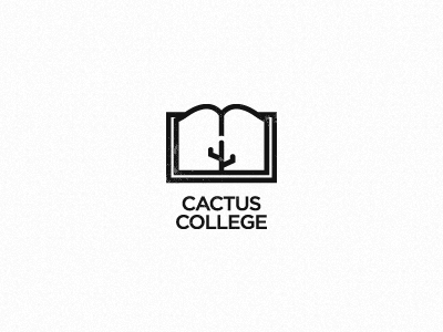 Cactus College Wip bas baspixels book brand design brand designer cactus college education green icon designer identity identity designer logo designer plant training