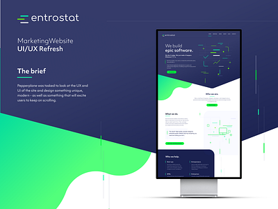 Entrostat Ui/Ux Refresh branding design graphicdesign ui ux webdesign