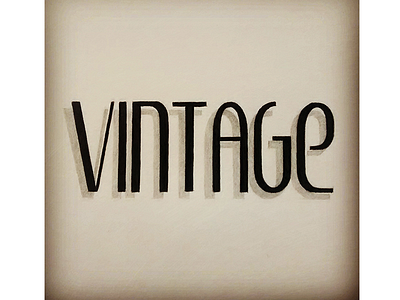 "Vintage" - Handlettering