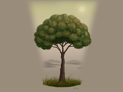 Tree Illustration digital drawing nature tree