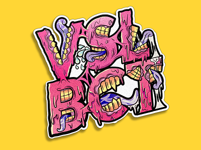 Visual Bacot Sticker monster mouth sticker stickerpack visualbacot visualtalks vslbct