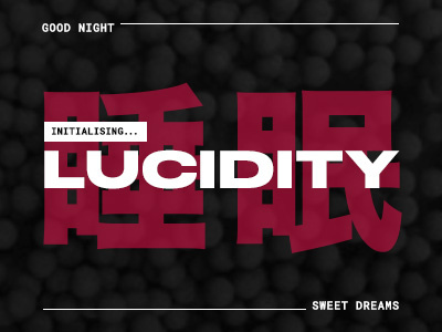 Lucid Dreams anime computer distopian future japanese technology typography