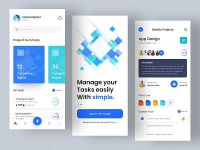 Task Management System Mobile App Design