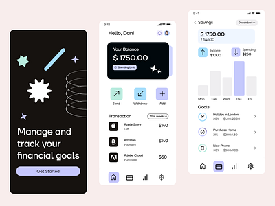 Finance Goals Tracking App