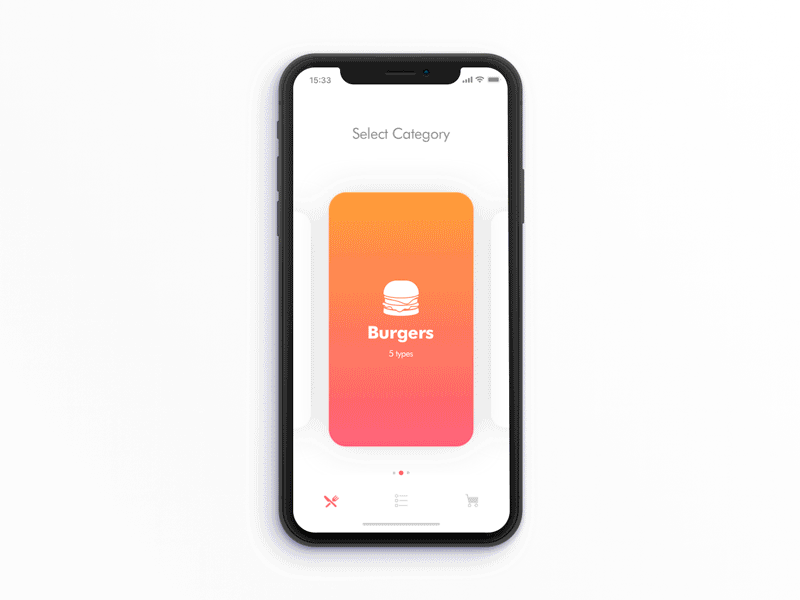 Food & Drink Menu Concept animation app designer experience interface food gif ios menu minimal nutrition restaurant ux