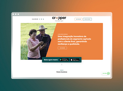 Website - Cropper Mercado Agro design graphic design ui ux website