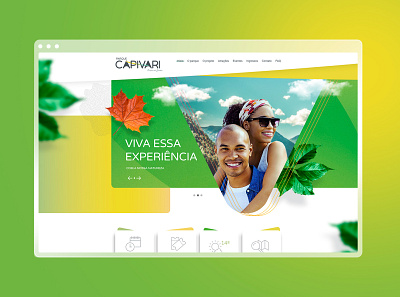 Website - Parque Capivari design graphic design ui ux website