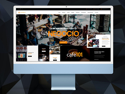 Diseño web de empresa dedicada a la industria del café