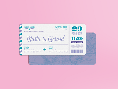 Wedding boarding pass boarding pass plane travel wedding wedding invitation