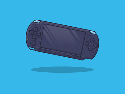 Sony PlayStation Portable Slim (PSP-2000) adobe illustrator art childhood design game icon illustration logo memory nostalgia playstation psp sony vector videogame