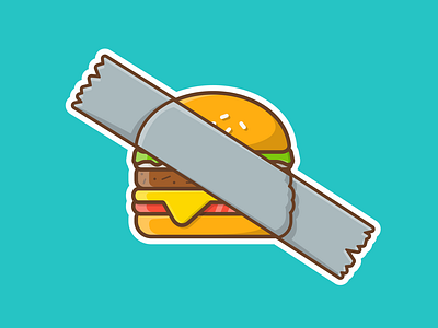 taped burger