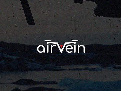 Airvein. Logo drone logo logotype robot