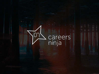 Logo design careers design font light logo logotype ninja shuriken text