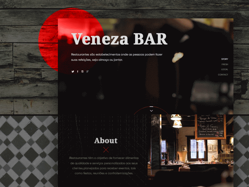 Good Friday! bar cafe design drinks restaurant ui ux web web design website
