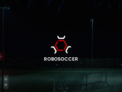 RoboSoccer LOGO branding colors design designer graphic identity logo logotype red simple white