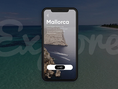 Mobile application android app application ios mobile sea slider travel ui ux