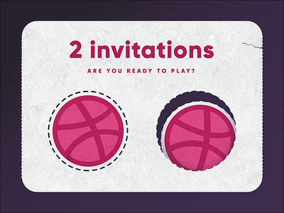 2 Dribbble invitions dribble invitations invite invites winner