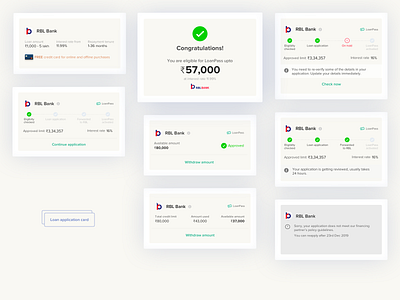 Loan application card account application bank card credit finance fintech investment loans mobile mobile app mockup money motion product design progress stage ui uiux