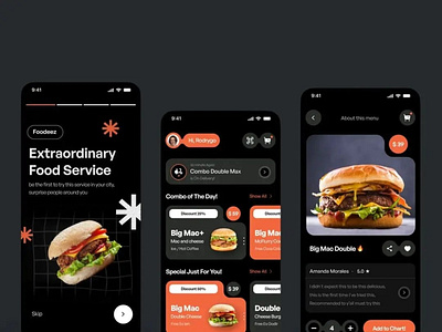 Food Delivery App Design 🤍 dribble graphic design graphic designer pro ui ui design ui designer ui ux ui ux design ui ux graphic ux