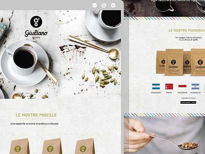 Giuliano Caffè - Landing Page coffee turin