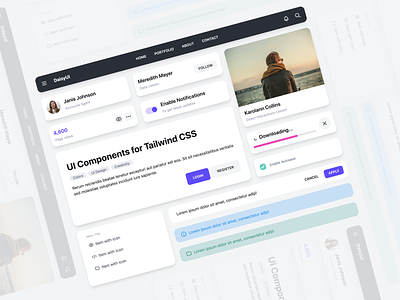 DaisyUI / Light theme - UI Component for Tailwind CSS