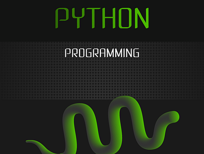 წიგნის ყდის ფრაგმენტი book cover cover illustration programming python python programming snake vector