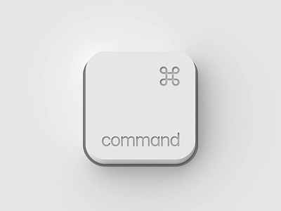Button animation button command key keyboard white