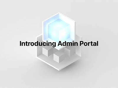 WorkOS Icons: Admin Portal 3d admin admin portal animation app branding cube design icon logo orb portal promo render sso video workos