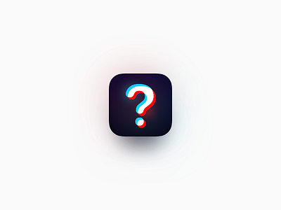 Question App Icon Exploration app gradient icon question