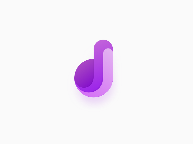 D Logo vector icon gradient illustration lettermark branding logo d