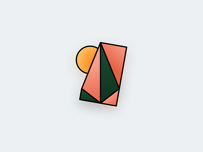 Tropical Prism Logo Experiment branding gradient logo symbolmark tropical