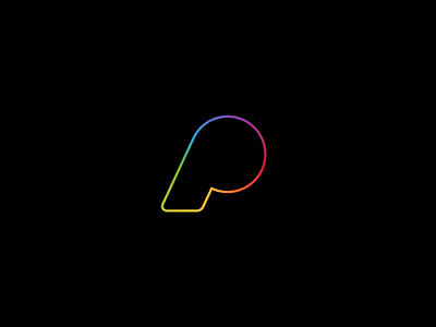 Rainbow logo animation animation apple branding gradient loop motion rebound
