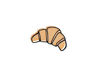 Croissant branding design food french hand drawn icon icons illustration logo pastry sketch vector