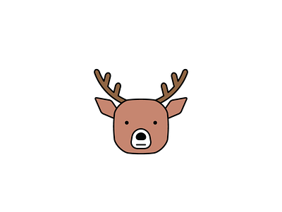 Reindeer CC animals branding cute design hand drawn icon icons illustration logo sketch vector