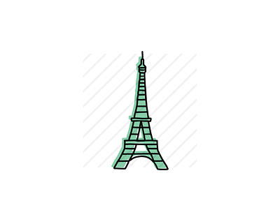 Eiffel Tower branding design eiffel tower france hand drawn icon icons illustration landmarks logo sketch vector