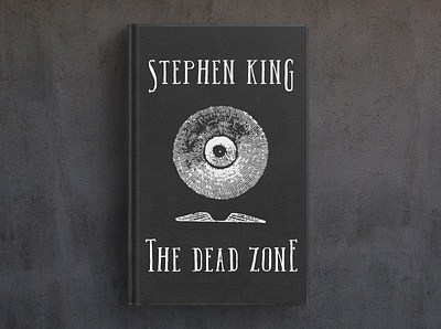 The Dead Zone book cover branding design font hand drawn logo serif typography