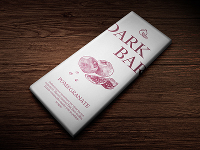 Dark Bar branding food fruit illustration packaging vintage