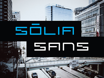 Solia Sans Display Font display font futuristic sans serif type typography