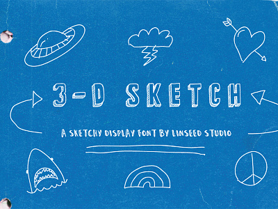 FREE 3-D Sketch Font