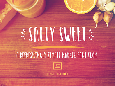 Salty Sweet Marker Font_1 branding feminine font fun logo marker font sketch typography