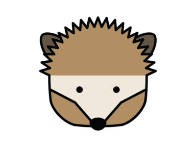 Cube Critters Preview_Hedgehog animal art cute hedgehog icon illustration logo minimal art vector art vector icon