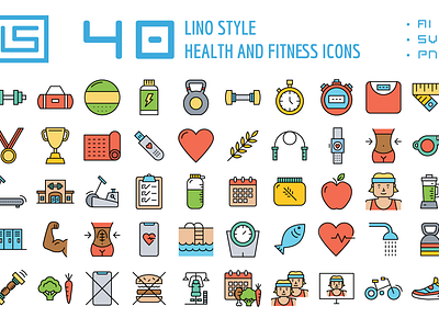 Fitness Icons_1 branding icon illustration logo ui vector