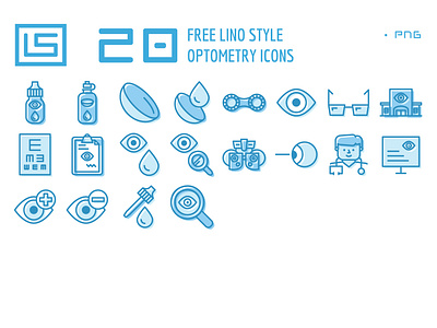 20 Free Vision Care Icons branding free freebie icon illustration logo ui vector