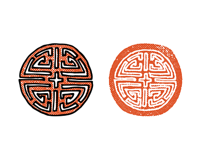 Dojang Stamp branding design hand drawn icon illustration logo sketch vector