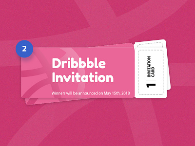 2 Dribbble Invites invitation invites ui